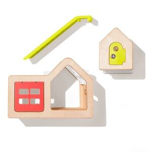 Lovevery Moduler Playhouse, Wooden Accessories, and Two-Seater Speedster